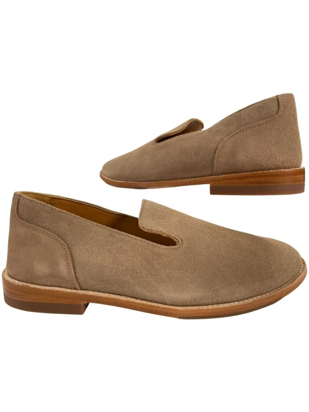 Tecovas The Monterrey Granite Suede Slip-On Loafers Men's Size 9D MSRP $185 NEW